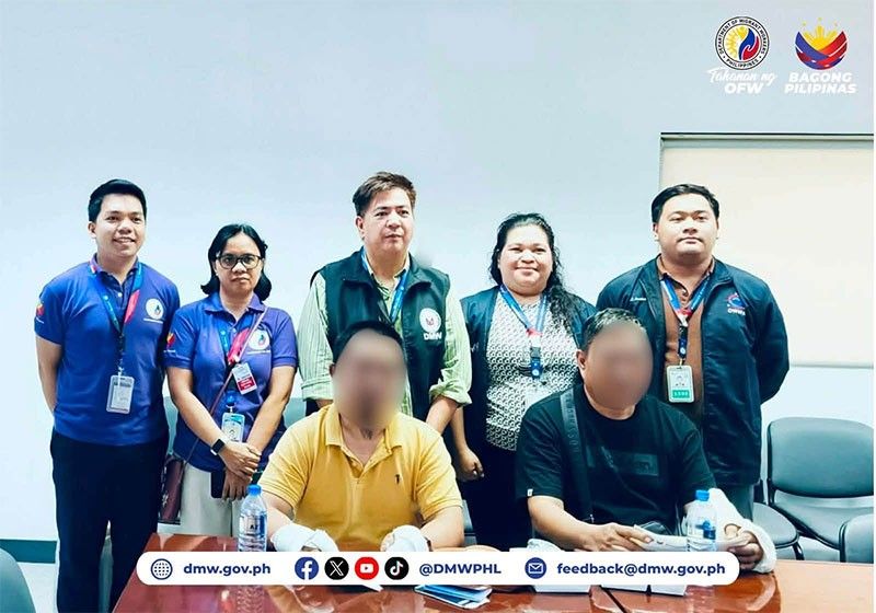 2 Philippine seafarers injured in drone attack now home