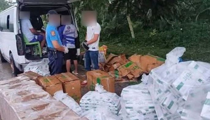 P4.1 million worth of imported cigarettes seized in Cotabato, Sarangani