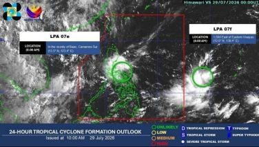 Low-pressure area brings midweek rains to parts of Luzon