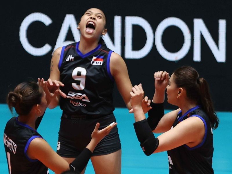 Solomon, Gagate, Ytang banner Alas women in SEA V Cup Leg 1