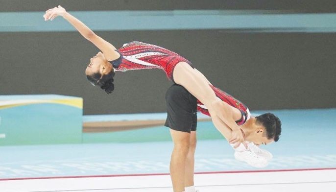 Amante-Cabides pair kumuha ng gold sa 10th Aero Gymnastics Asian meet
