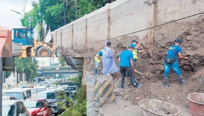 Forbes Park wall collapses