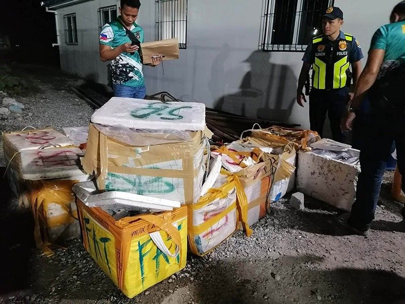 16 boxes of blasted fish seized