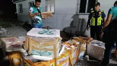 16 boxes of blasted fish seized