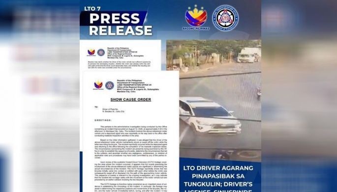 LTO agent sacked for running over cyclist