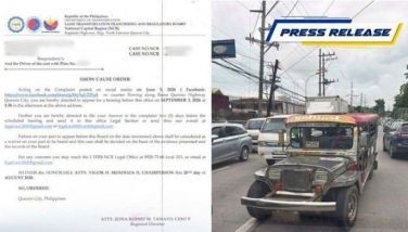 LTFRB summons counterflowing PUJ driver