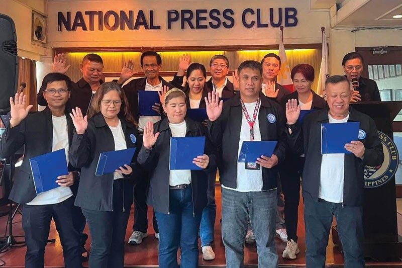Bagong opisyales ng Cavite Press Corps nanumpa