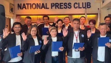 Bagong opisyales ng Cavite Press Corps nanumpa