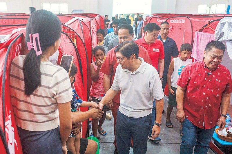 Marcos visits flood-hit Pampanga