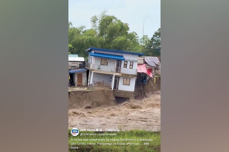 Heavy rains damage Pampanga dam