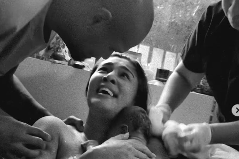 Sandra Lemonon welcomes second child via home water birth