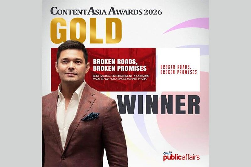 Dingdong, pinarangalan ng gold sa ContentAsia Awards 2026