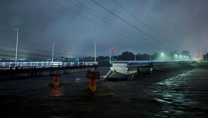 Aquino Bridge sa Tarlac bumigay sa habagat