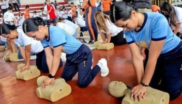 Hospitality personnel undergo CPR training