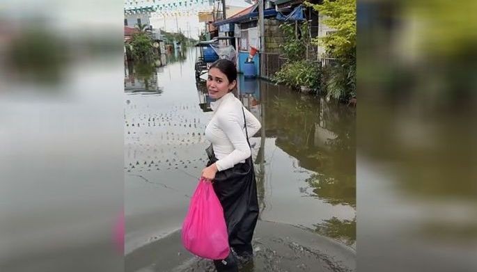 Ivana, Sumagot sa paglusong sa baha
