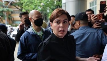 PDP-Laban denounces Sara arrest warrant Vice President Sara Duterte arrives at the Quezon City Hall of Justice on September 5, 2026.