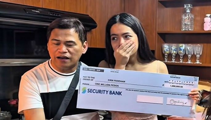 Ogie Diaz gifts daughter Erin P1M for remaining single, childfree at 25