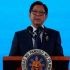 President Ferdinand "Bongbong" Marcos speaks before fellow regional leaders and other guests during the ASEAN Summit.