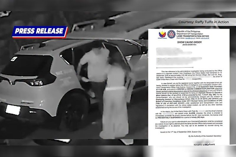 LTO to impose lifetime ban on e-taxi driver