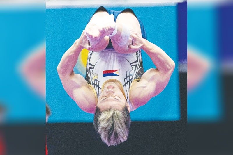 Caloy babawi sa floor exercise