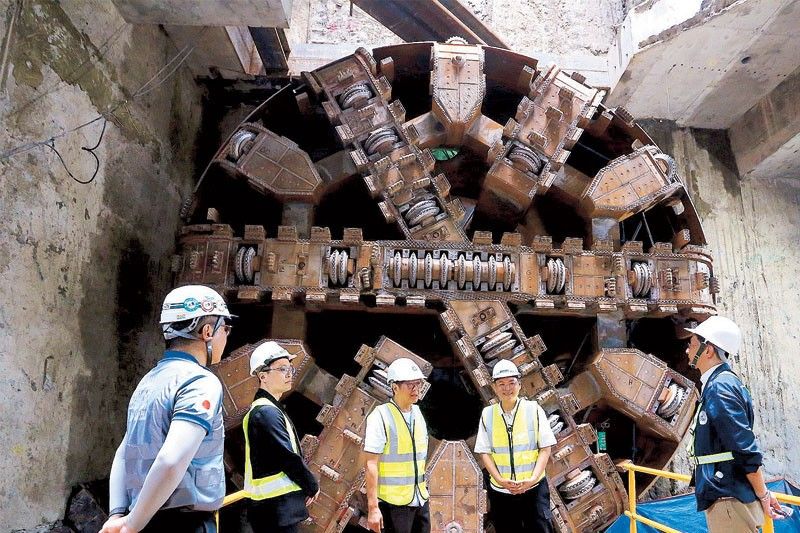 Marcos inspects Metro Manila subway project
