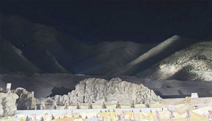 What happens when 700 performers take the stage in Tibet?