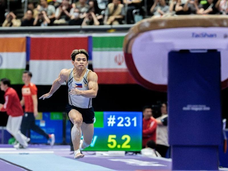 Carlos Yulo rules vault for second Asian Games gold