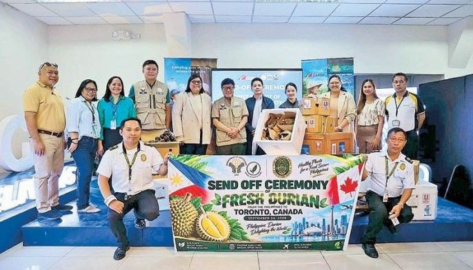 Philippines makes first shipment of durian, mangosteen to Canada
