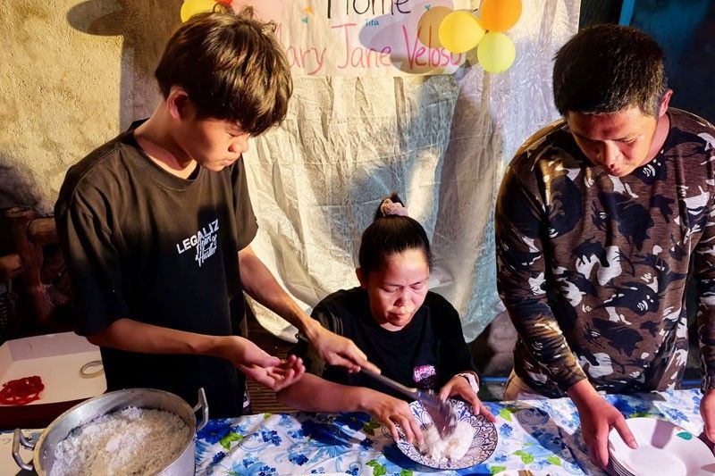 Veloso, family get cash, livelihood aid