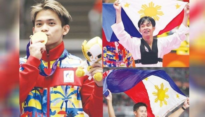 Yulo, Obiena at Yape bumida sa Team Philippines sa Asian Games