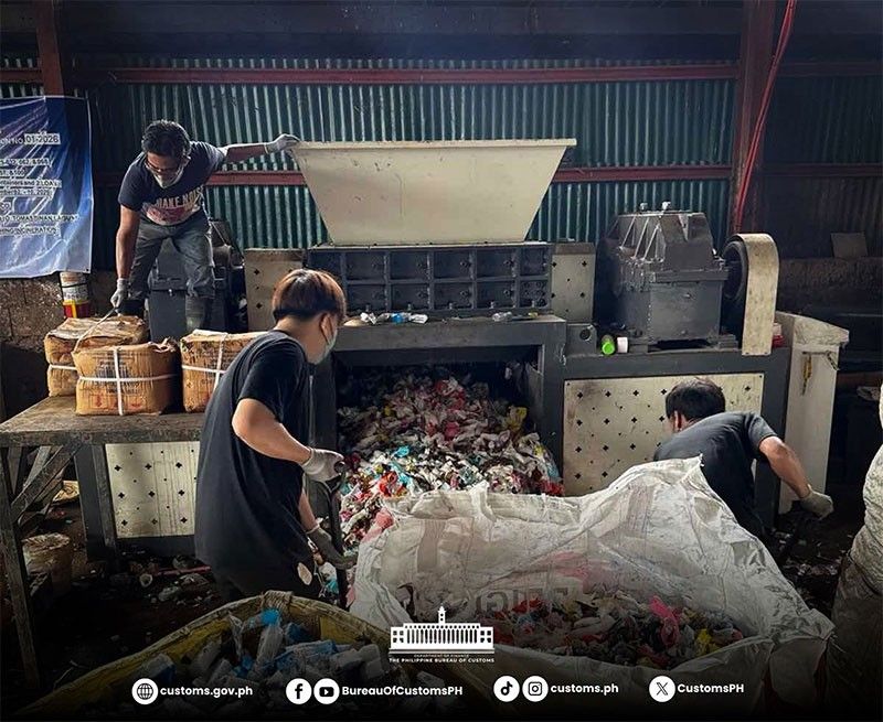 7 container vans ng iba’t ibang kalakal winasak ng BOC