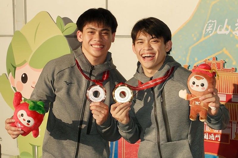 Yulo brothers magsasanay sa France