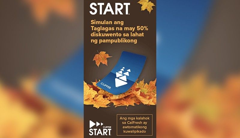 Get 50% off transit with Clipper Start!