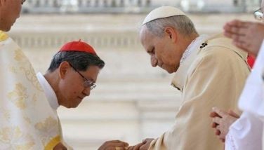 Pope OKs Tagle as first Asian dean of cardinals