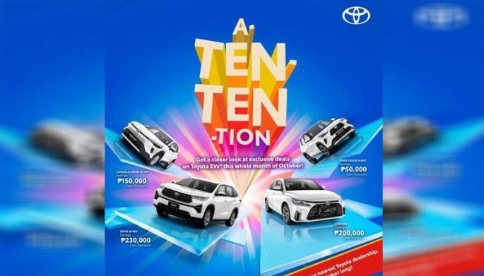 Toyota&acirc;??s 10.10 deals are worth your 'a-ten-ten-tion' this October!