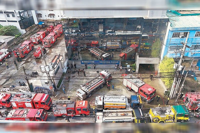 Fire hitsfiring range in Quezon City