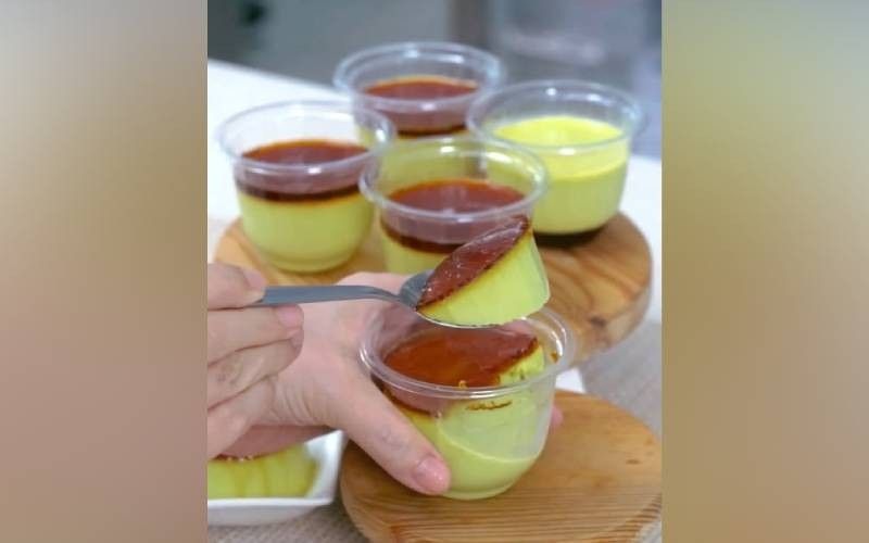 Japanese-style Pistachio Pudding