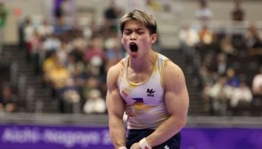 Caloy itotodo lakas sa vault, floor exercise para sa ginto