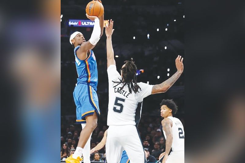 SGA pabida sa panalo ng Thunder sa Spurs